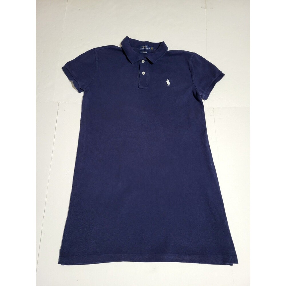 (#8) Polo Ralph Lauren The Mesh Mini Dress Womens Size S/P  Blue Short Sleeve